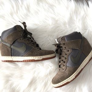 Nike Olive Green Wedges